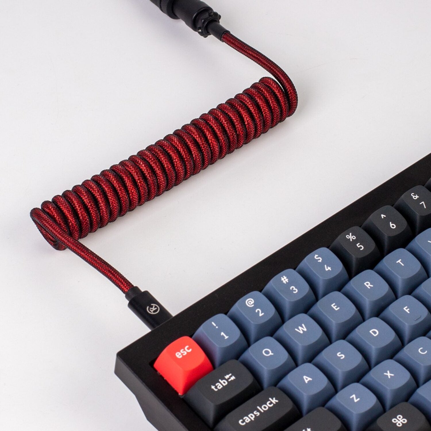 Keychron Coiled Aviator Cable - Red - alternate product view 4