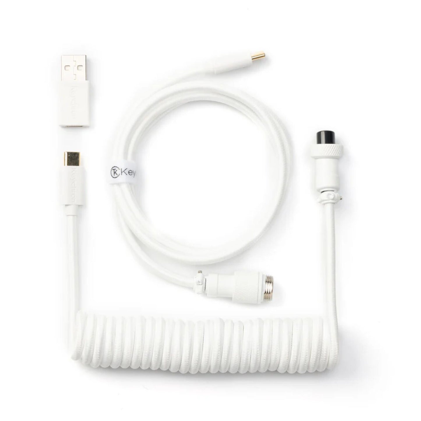 Keychron Coiled Aviator White Cable - alternate product view 2
