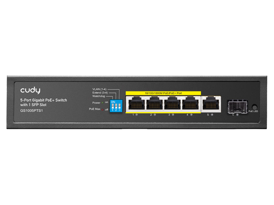 Cudy 5 Port Gigabit 4 PoE 120W 1SFP Switch