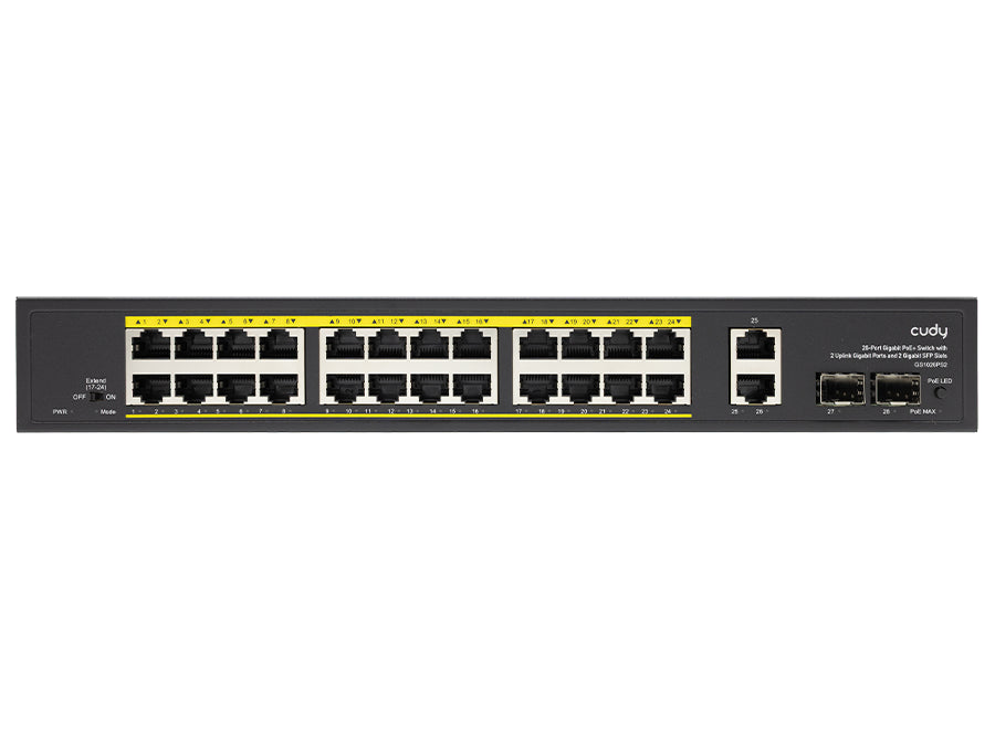 Cudy 24 Port Gigabit PoE 280W 2 Gigabit 2SFP Switch