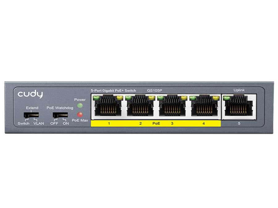 Cudy 5 Port Gigabit 4 PoE 31W Switch