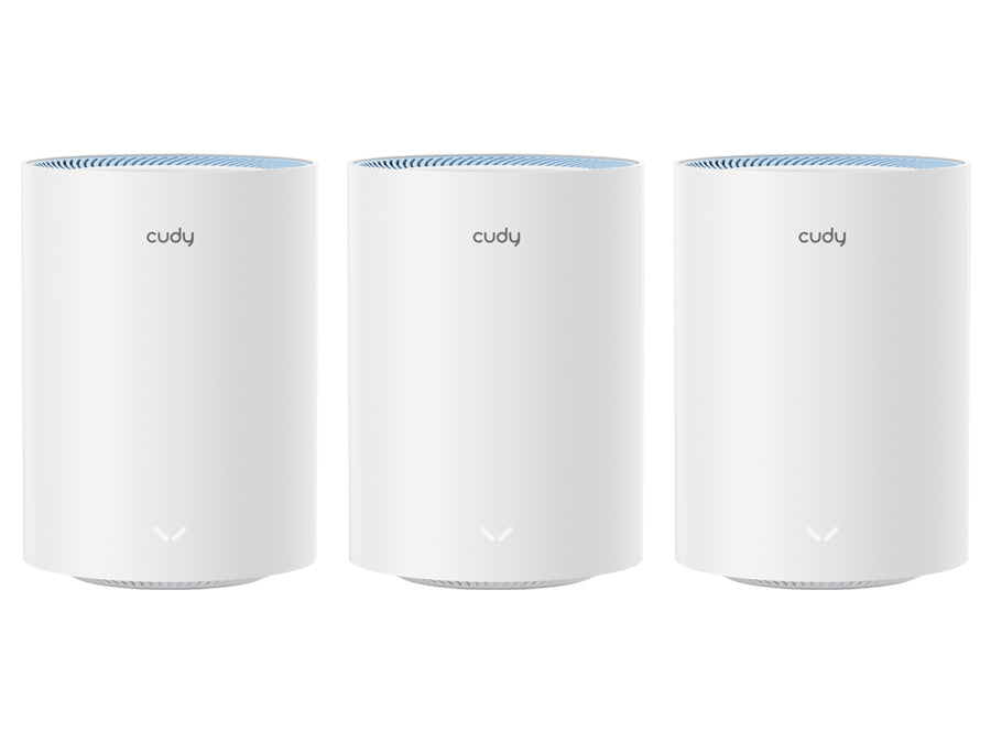 Cudy Dual Band WiFi 5 1200Mbps Fast Ethernet Mesh 3 Pack