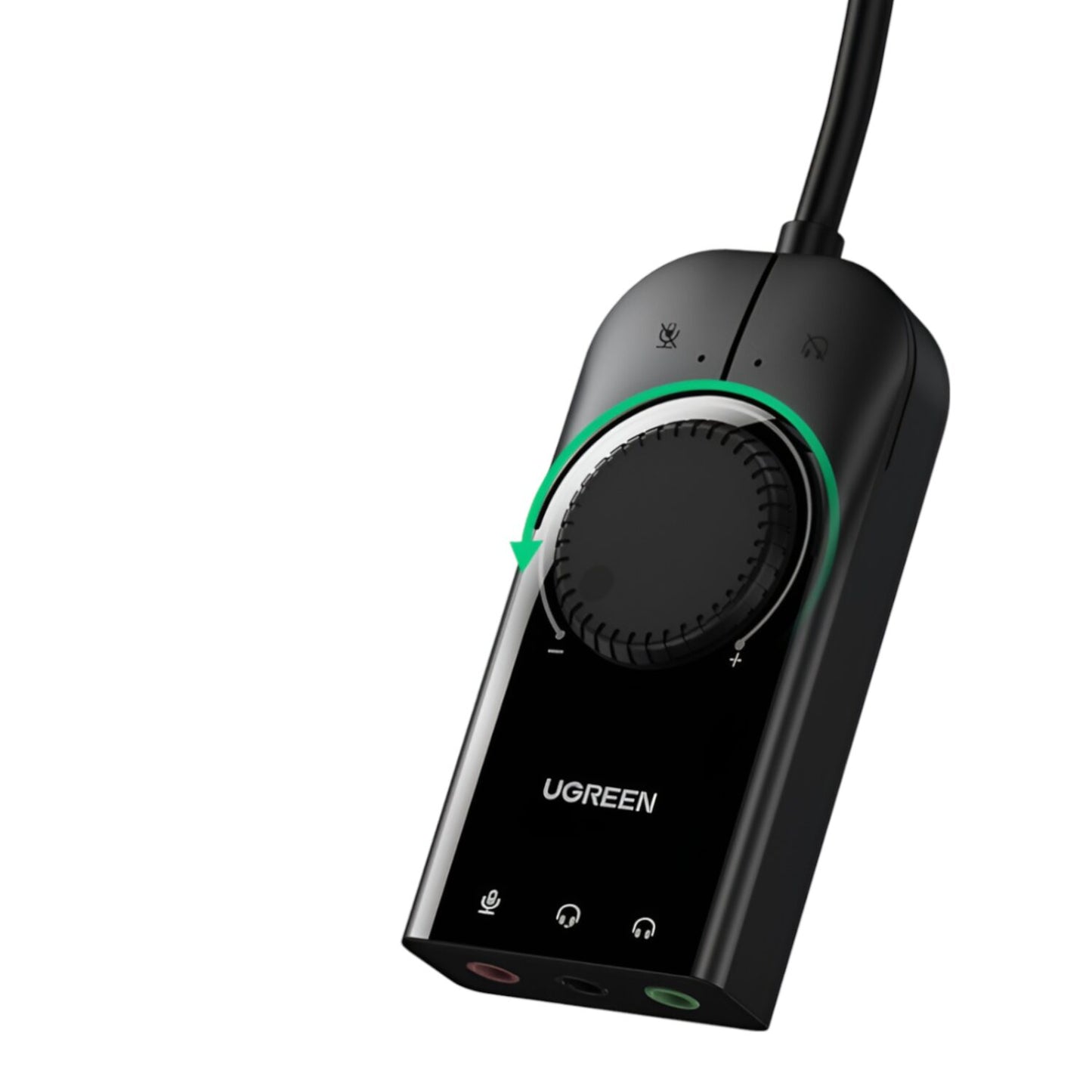 Ugreen CM129-40964 USB-A to 3.5mm External Stereo Sound Adapter - Black - alternate product view 3