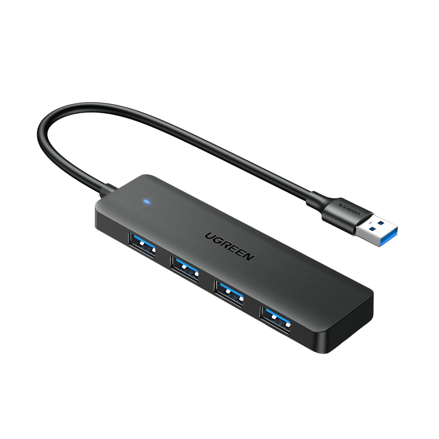 Ugreen 4-in-1 USB 3.0 Hub - High-Speed 5Gbps Data Transfer - Grey - alternate product view 2