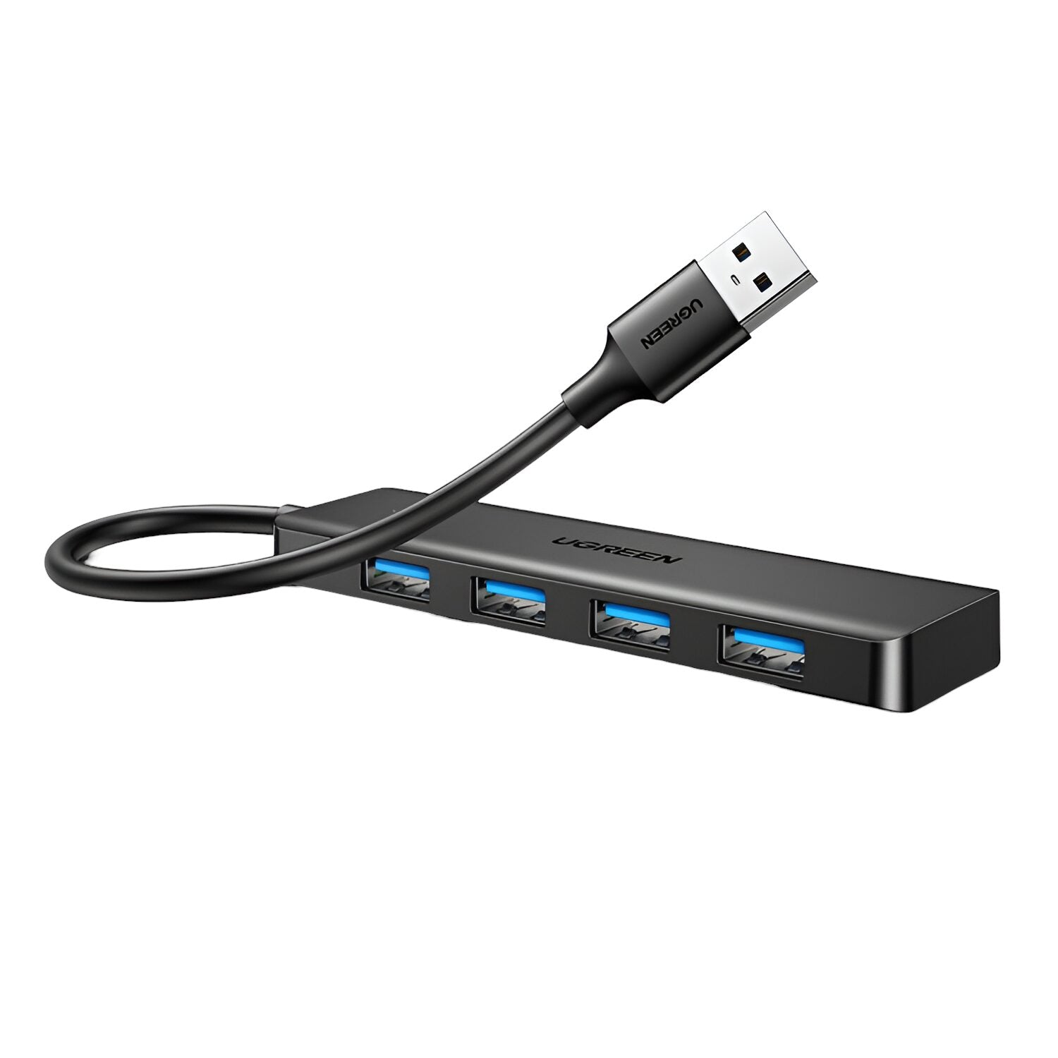 Ugreen 4-in-1 USB 3.0 Hub - High-Speed 5Gbps Data Transfer - Grey - alternate product view 4