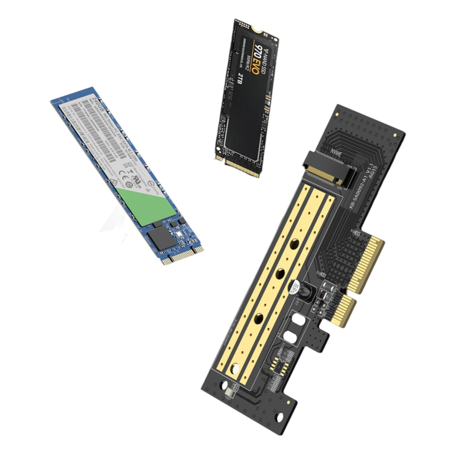Ugreen CM302 M.2 M/B-Key to PCI-E 3.0 Expansion Card - alternate product view 2