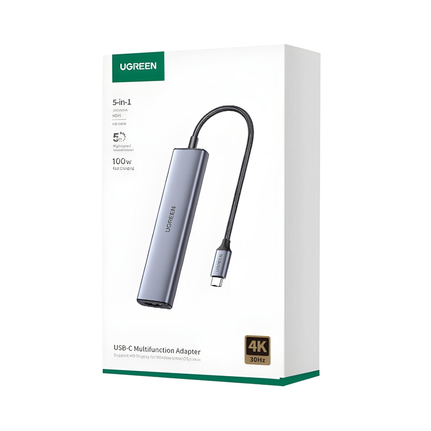 Ugreen Revodok 5-in-1 Type-C Hub - 4K HDMI - Type-C - USB3.0 - USB2.0 - alternate product view 6