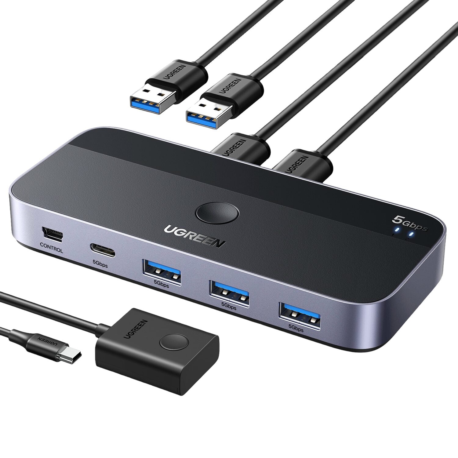 Ugreen Sharing Switch Box 2-in-4 Out - alternate product view 2