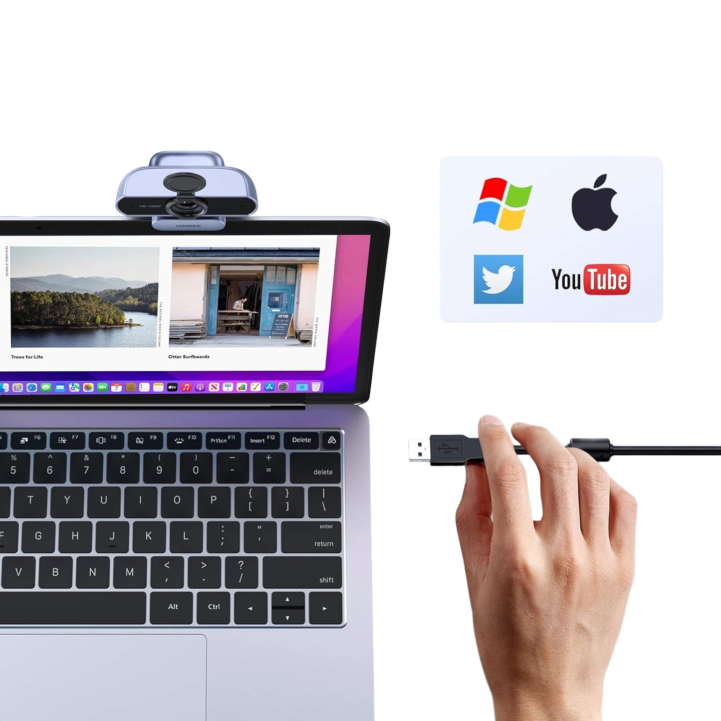 Ugreen USB 1080P Webcam 30fps - alternate product view 4