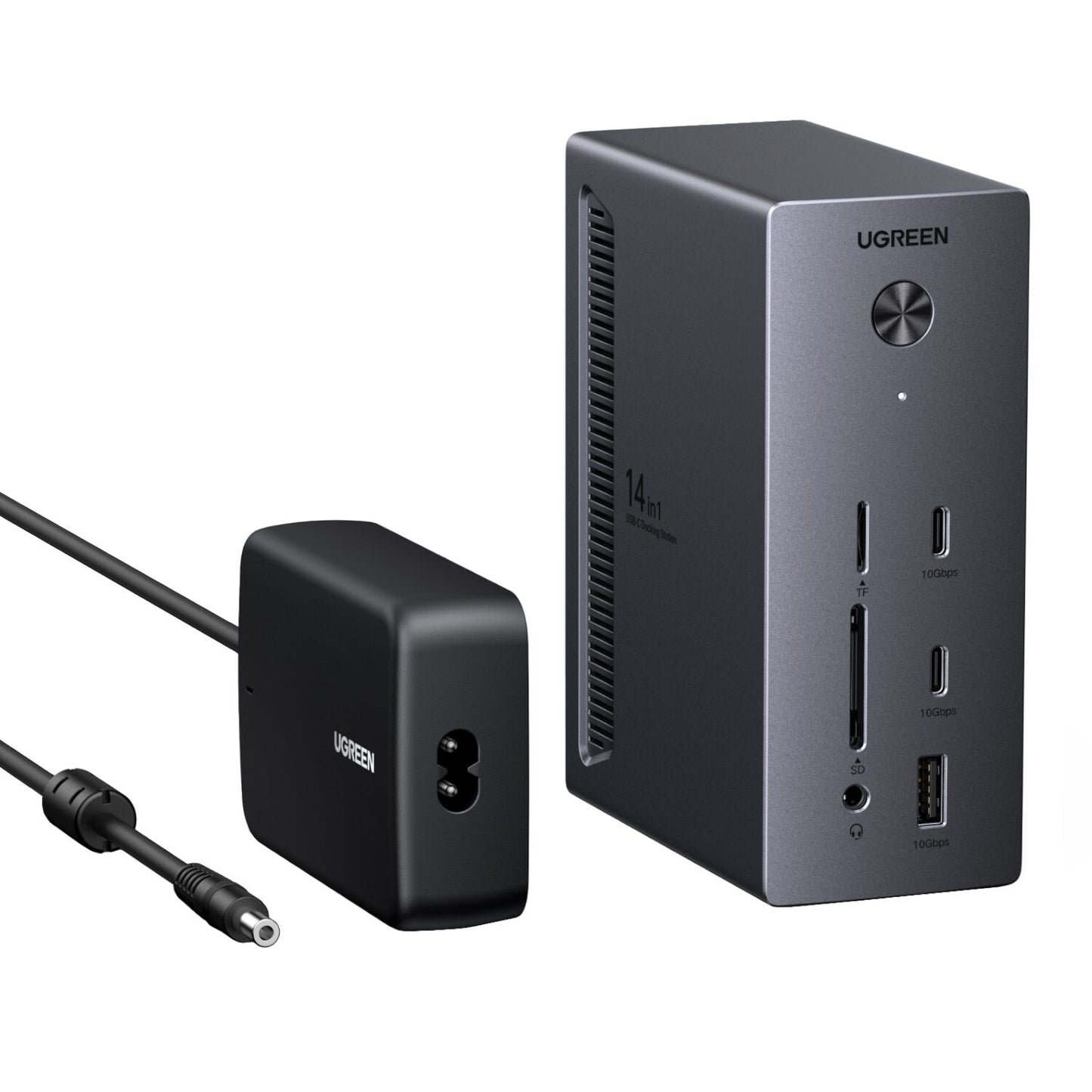 UGREEN 14-in-1 USB Type-C TO USB/2x HDMI/DP/RJ45 Docking Station - alternate product view 3