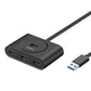 Ugreen 4-Port USB 3.0 Hub - 5Gbps Data Transfer - 0.5m