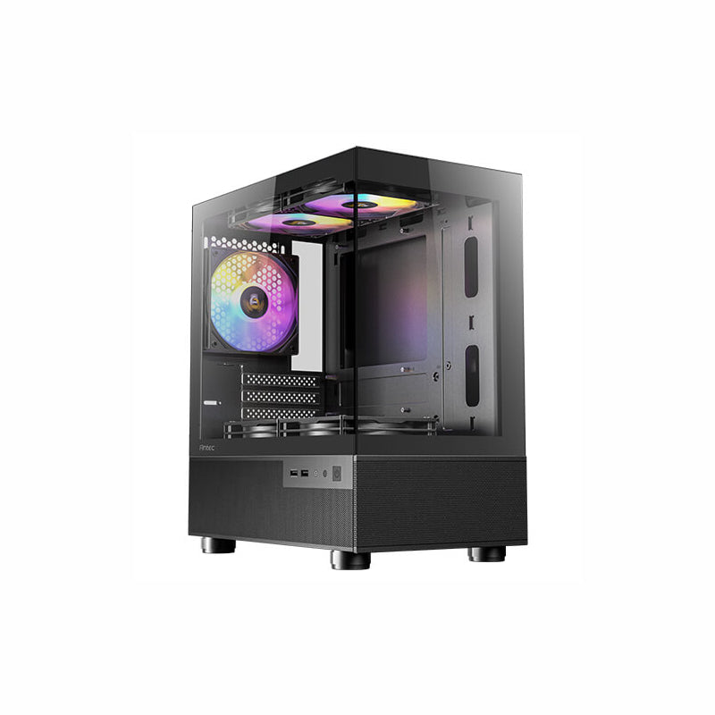 Antec CX200M Elite Micro-ATX - ITX RGB Mini-Tower Gaming Chassis - Black