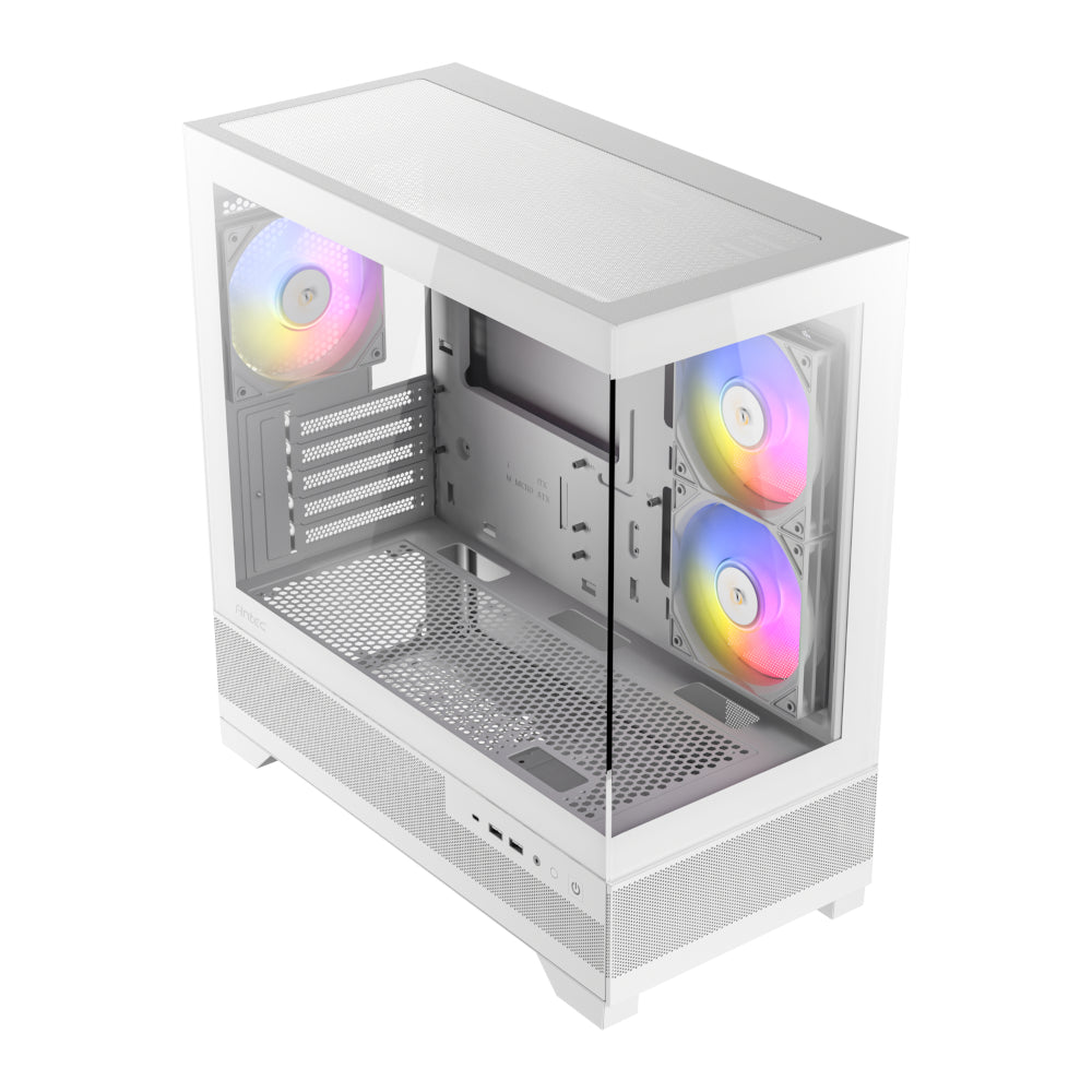 Antec CX500M Micro-ATX - ITX RGB Mini-Tower Gaming Chassis Type-C - White - alternate product view 5