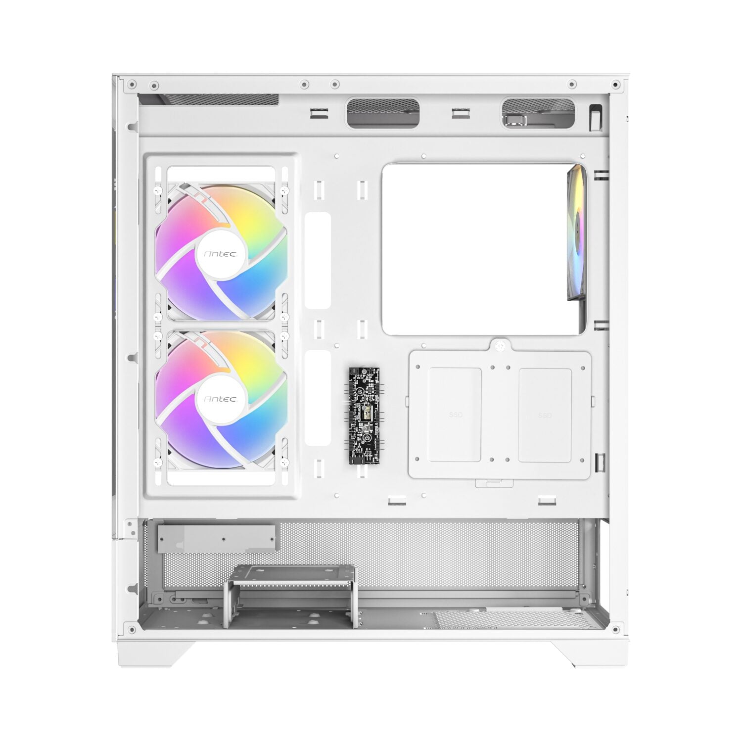 Antec CX700 ARGB Mid-Tower Gaming Chassis - White - alternate product view 4