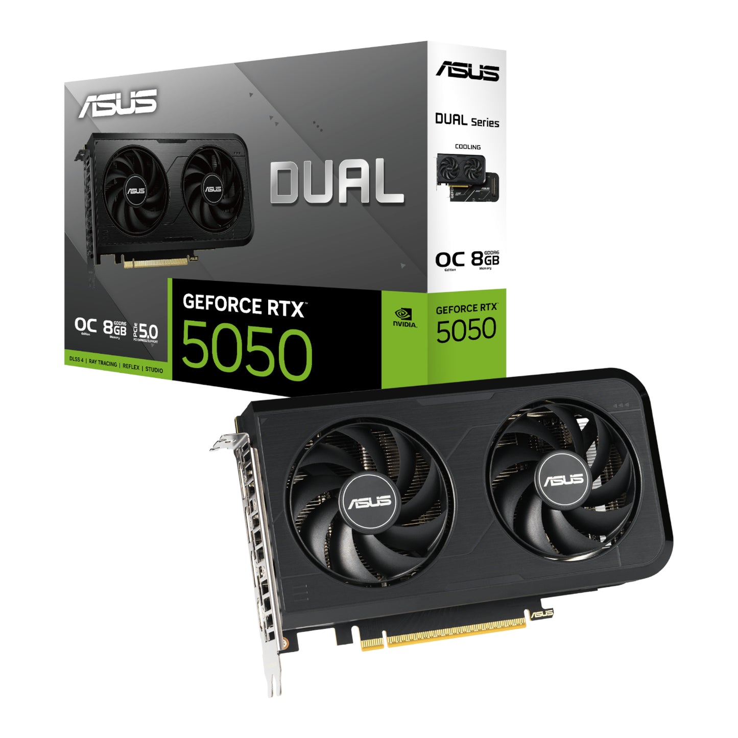ASUS Nvidia GeForce RTX 5050 Dual OC 8GB GDDR6 Graphics Card