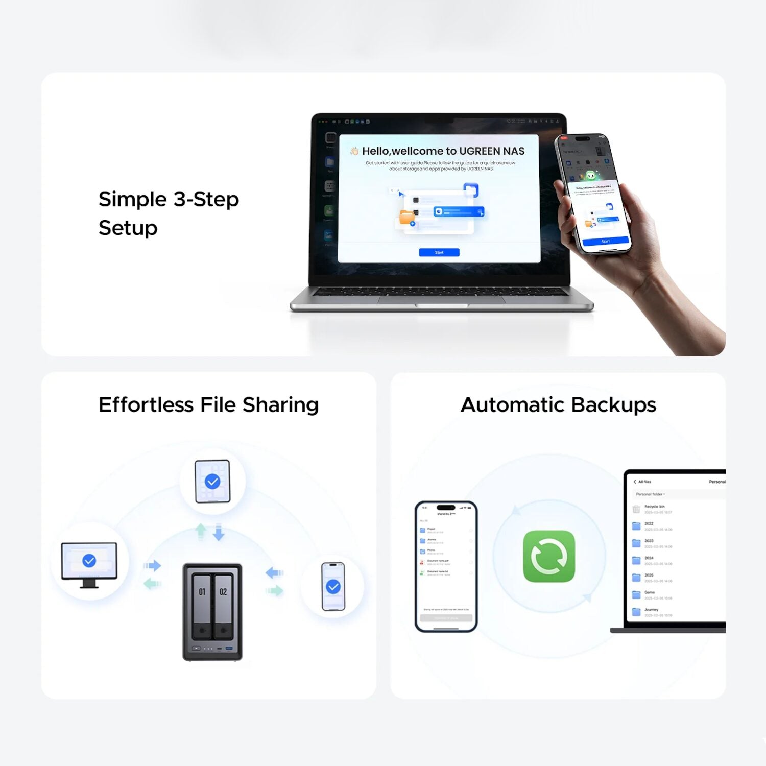 Ugreen NASync DXP2800 2 Bay NAS - alternate product view 3