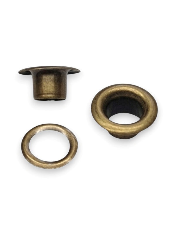 Eyelet - Antique BRASS - 5×10 Mm - (Material: Copper) - ±100 SETS - Image 2