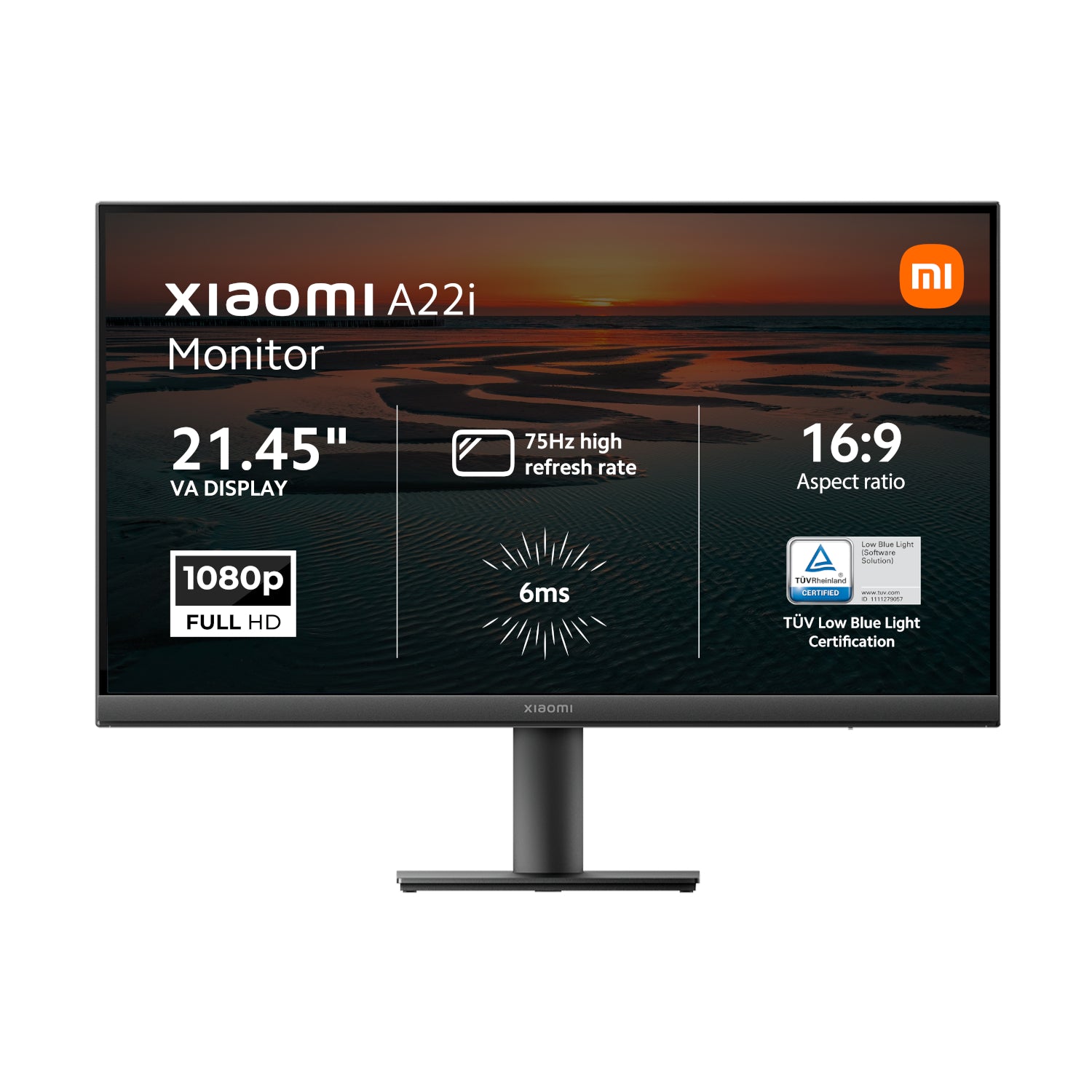 Xiaomi A22i 22" FHD 1080p VA Monitor (75Hz, 6ms, and VESA Mount)