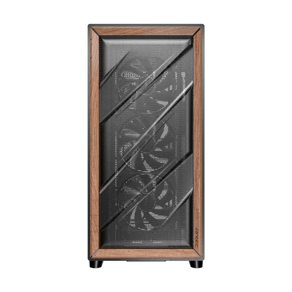 Antec FLUX ATX WOOD Mid Tower Gaming Chassis – Black - alternate product view 2