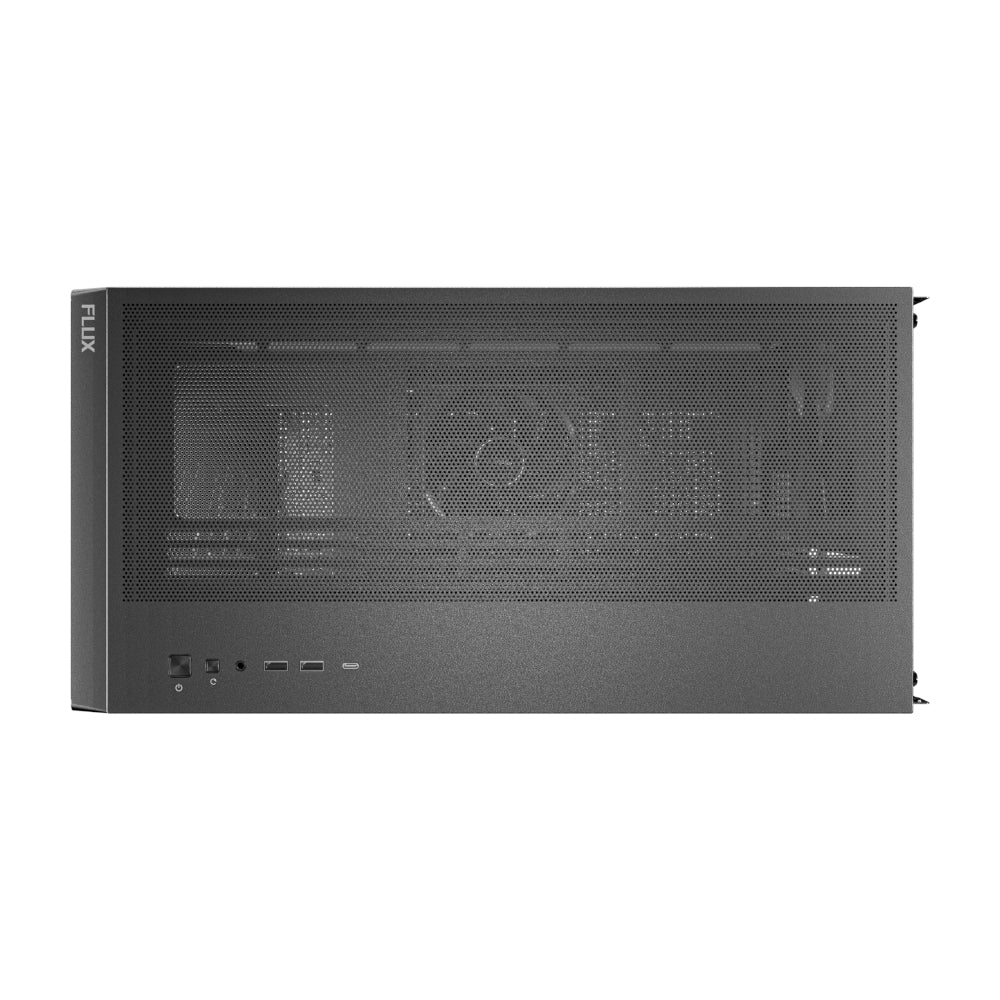 Antec FLUX ATX WOOD Mid Tower Gaming Chassis – Black - alternate product view 6