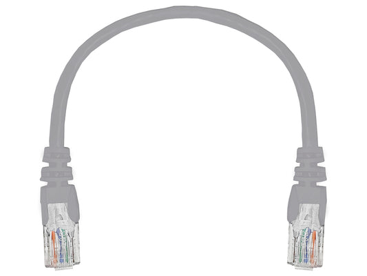 Linkbasic 22cm UTP Cat5e Flylead Grey