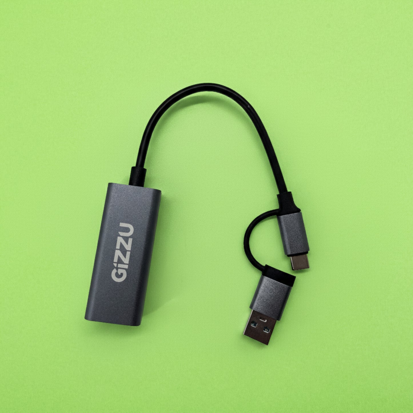 Gizzu High Speed Type-C/A to Gigabit Adapter Poly - alternate product view 4