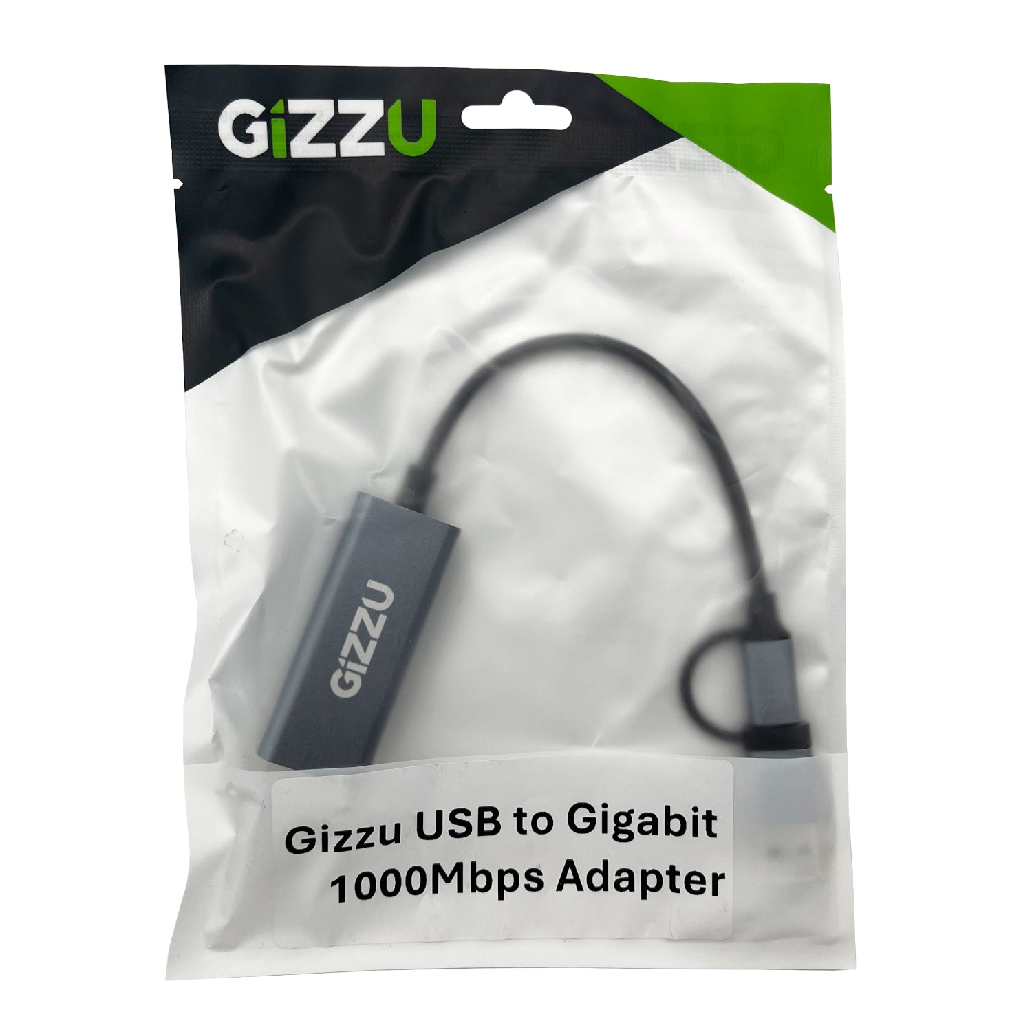Gizzu High Speed Type-C/A to Gigabit Adapter Poly - alternate product view 5