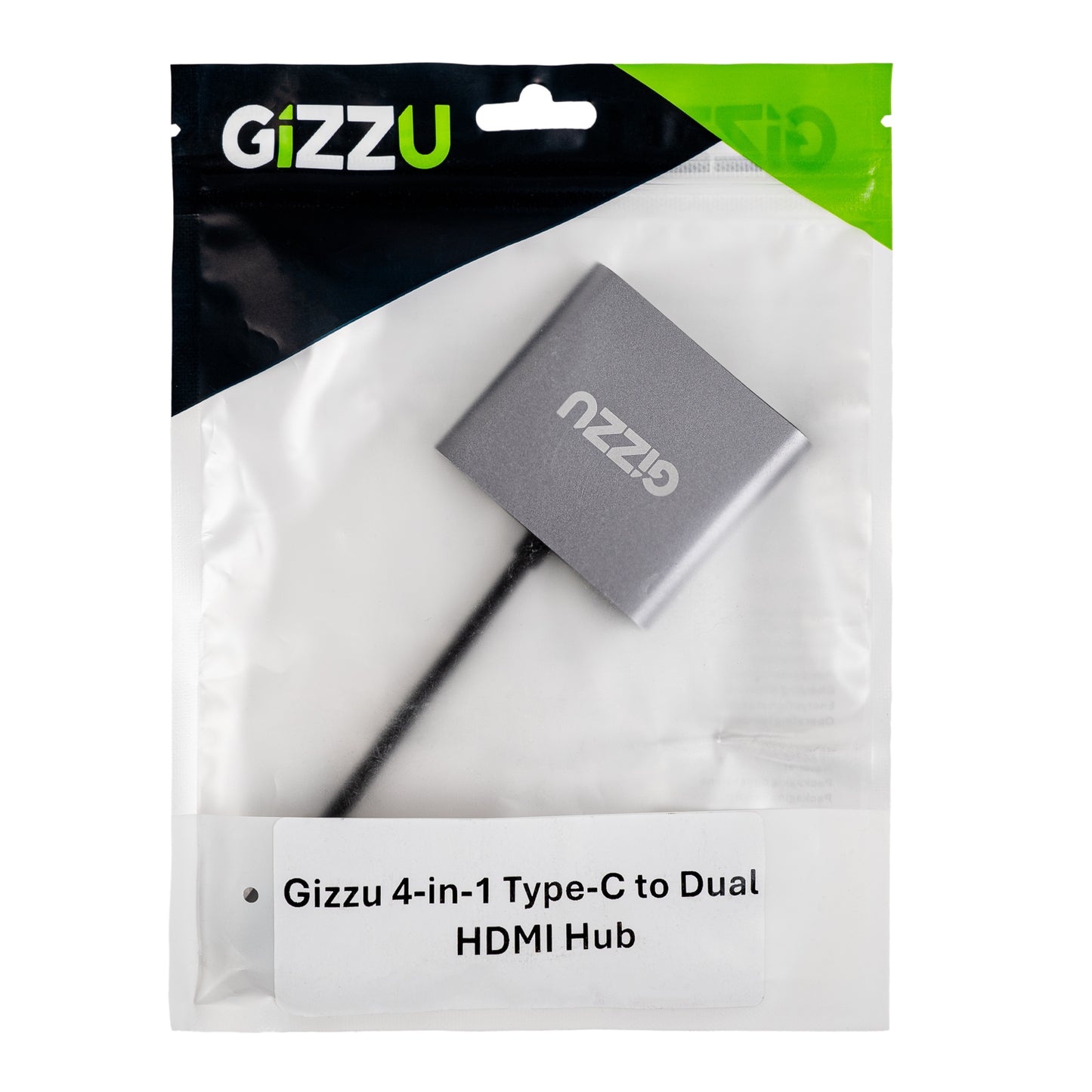 Gizzu 4-in-1 Type-C to Dual HDMI Hub - alternate product view 5