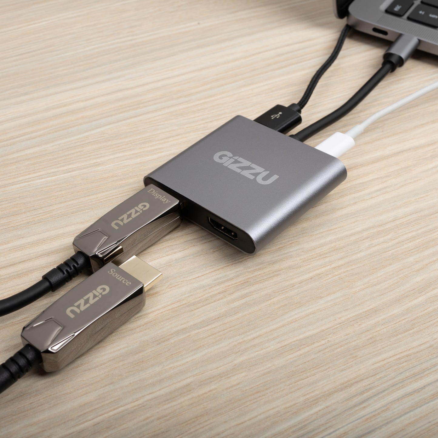 Gizzu 4-in-1 Type-C to Dual HDMI Hub - alternate product view 6