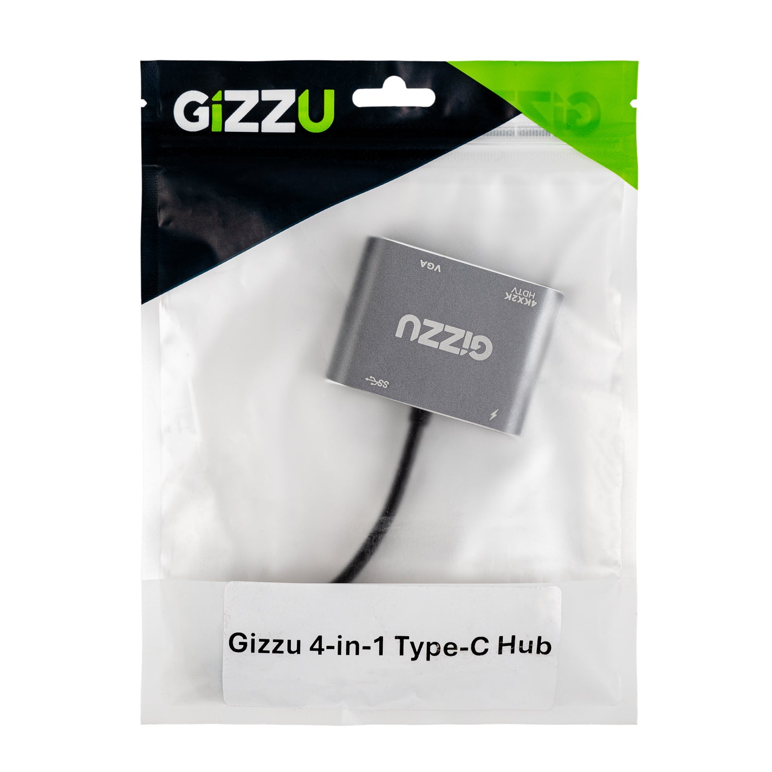 Gizzu 4-in-1 Type-C to HDMI/VGA/USB3.0 Hub - alternate product view 4