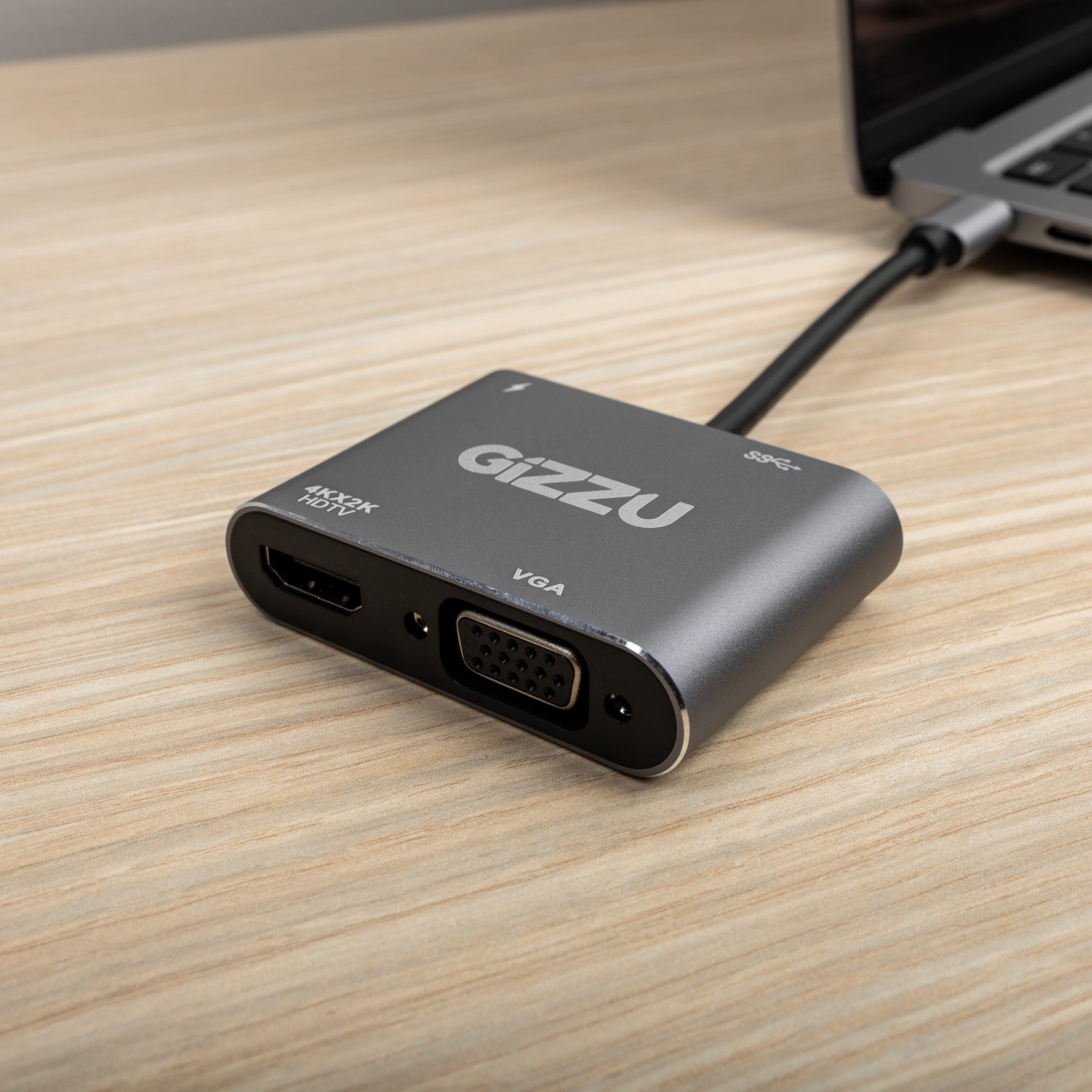 Gizzu 4-in-1 Type-C to HDMI/VGA/USB3.0 Hub - alternate product view 5