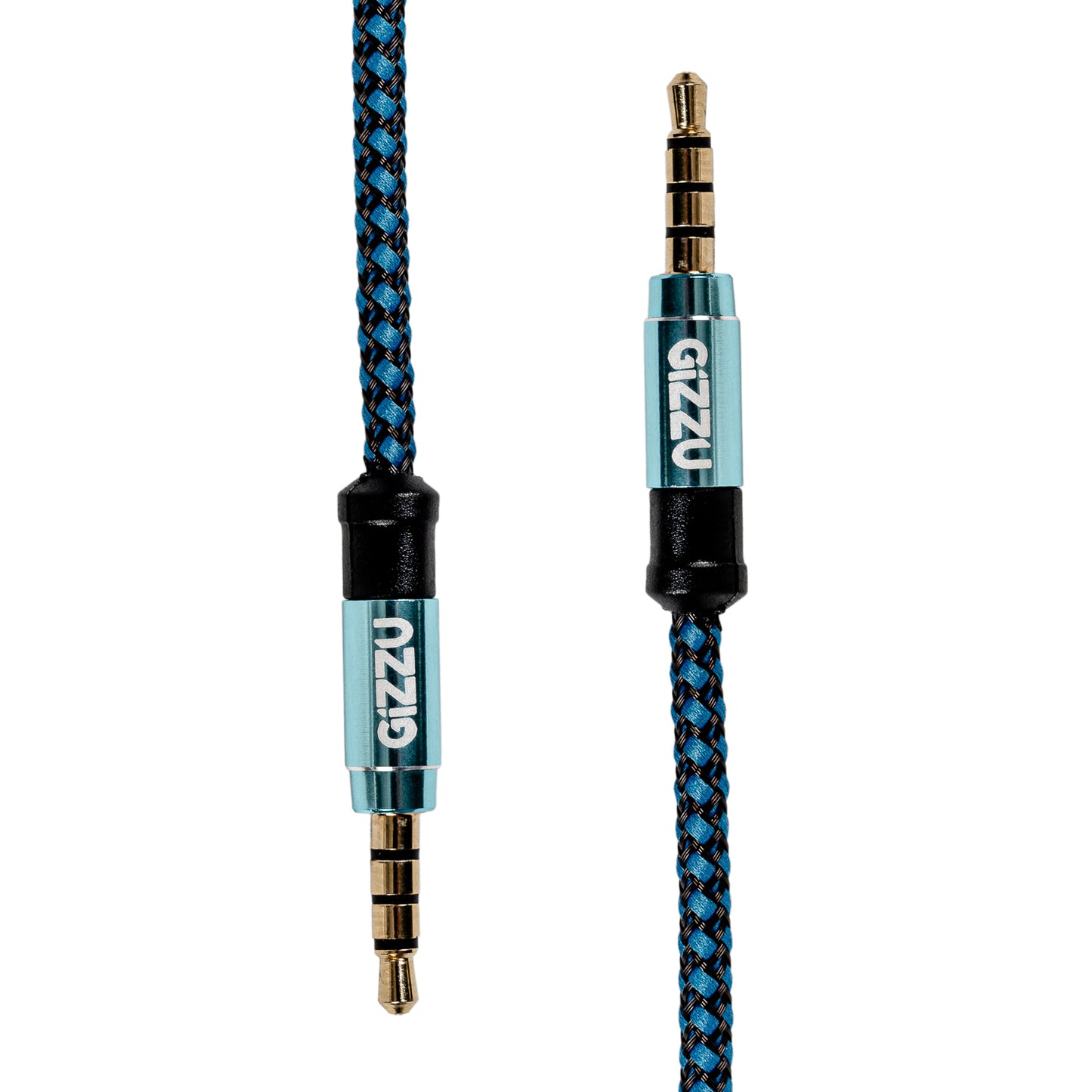 Gizzu 3.5mm AUX Cable 1.5m - Black/Blue - alternate product view 2