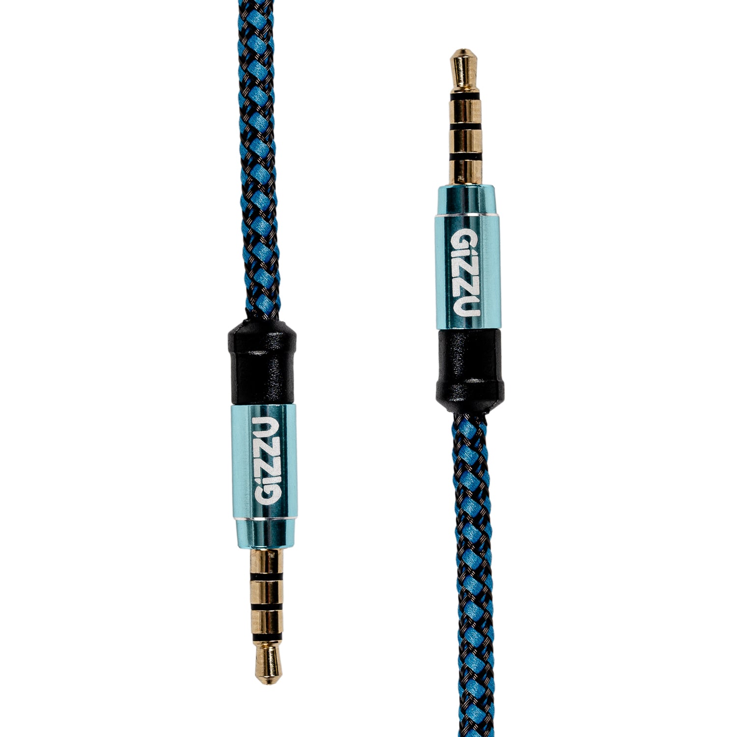 Gizzu 3.5mm AUX Cable 1.5m - Black/Blue - alternate product view 2