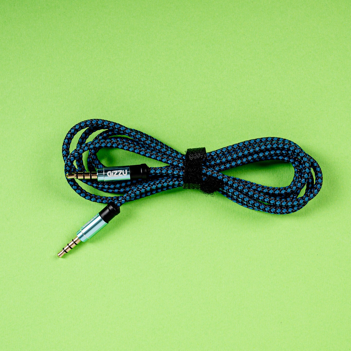Gizzu 3.5mm AUX Cable 1.5m - Black/Blue - alternate product view 5