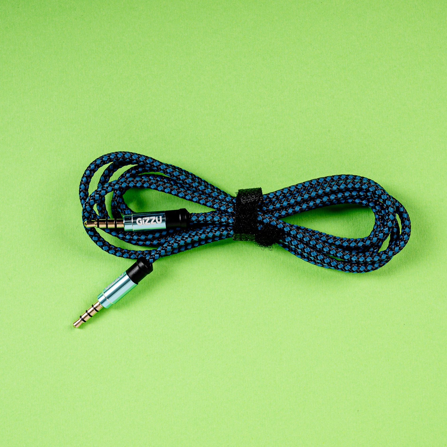 Gizzu 3.5mm AUX Cable 1.5m - Black/Blue - alternate product view 5
