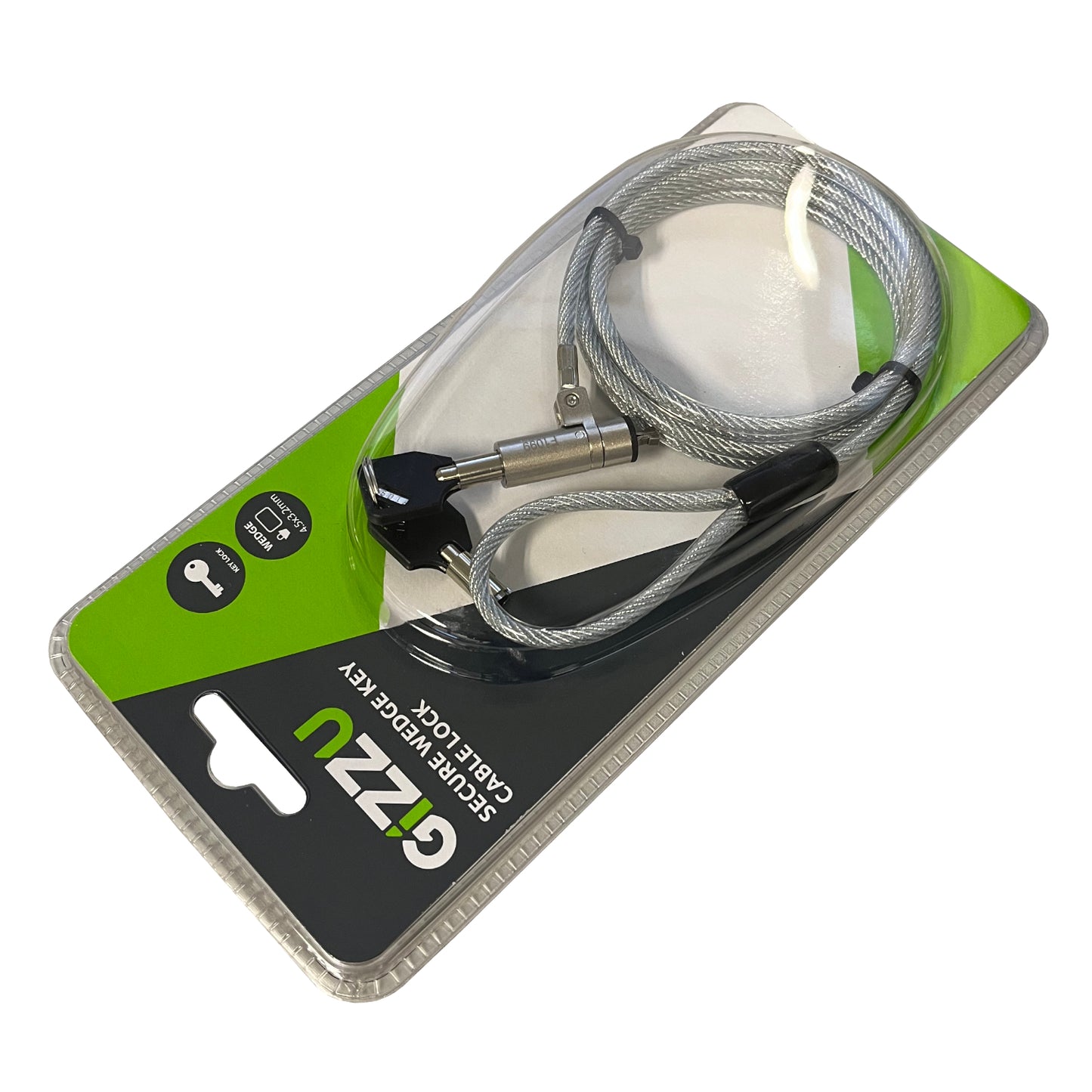Gizzu 1.8m Wedge Cable Lock - alternate product view 5