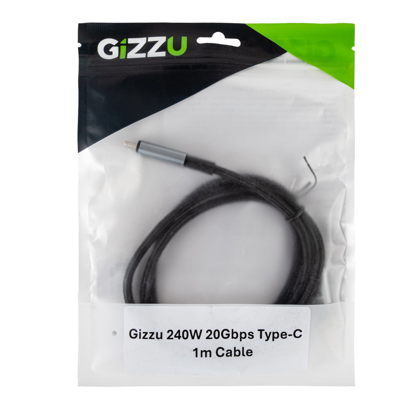 Gizzu 240W 20Gbps Type-C 2m Cable - alternate product view 4