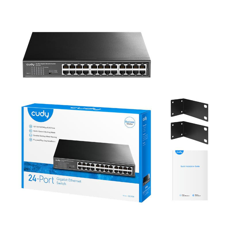 Cudy 24 Port Gigabit Metal Switch - alternate product view 4