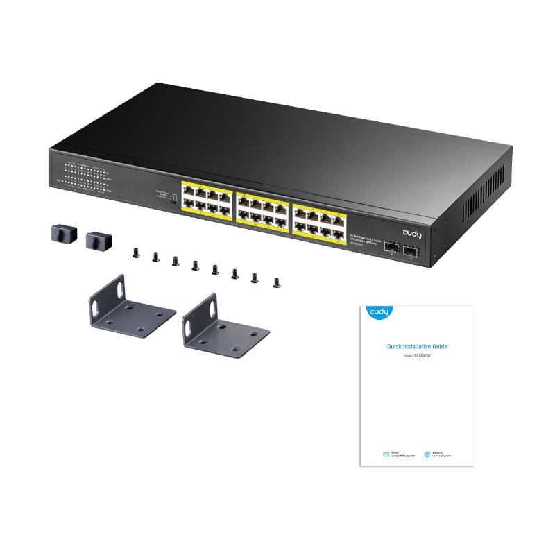 Cudy 24-Port Gigabit PoE+ Unmanaged Switch - alternate product view 4