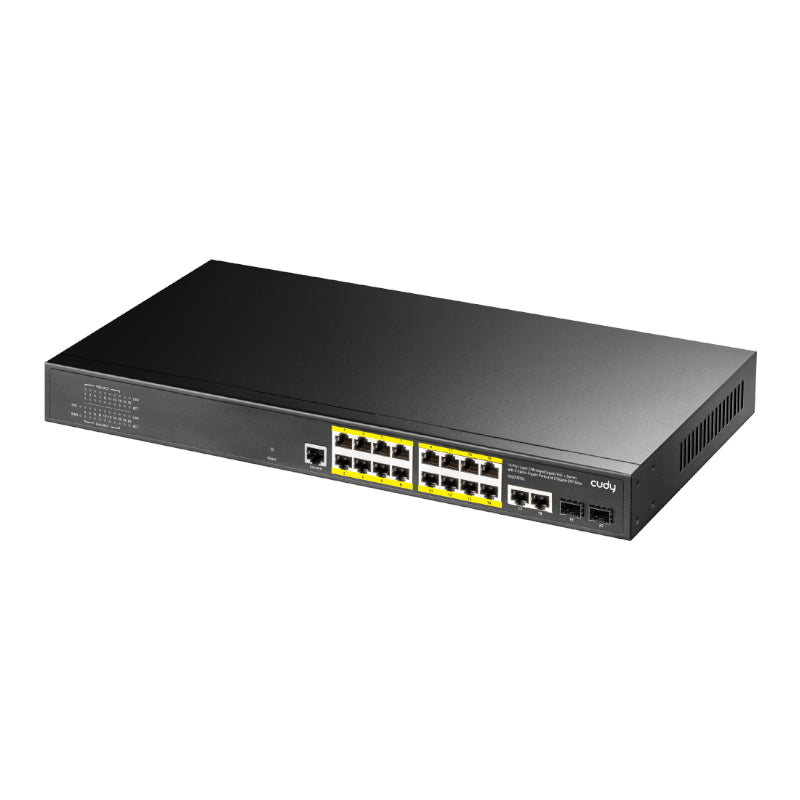 Cudy 16 Port Layer 2 Managed Gigabit PoE Switch - alternate product view 2
