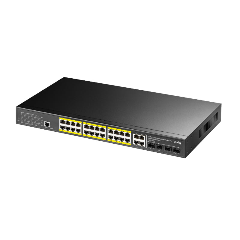 Cudy 24 Port Layer 2 Managed Gigabit PoE Switch - alternate product view 2