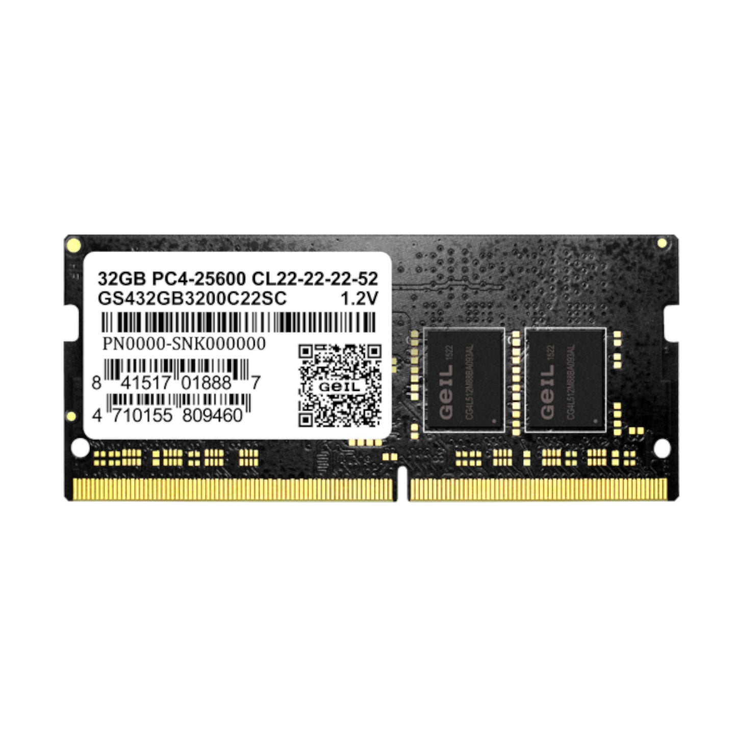 GeIL Pristine 32GB DDR4 3200MHz Notebook Memory - alternate product view 3