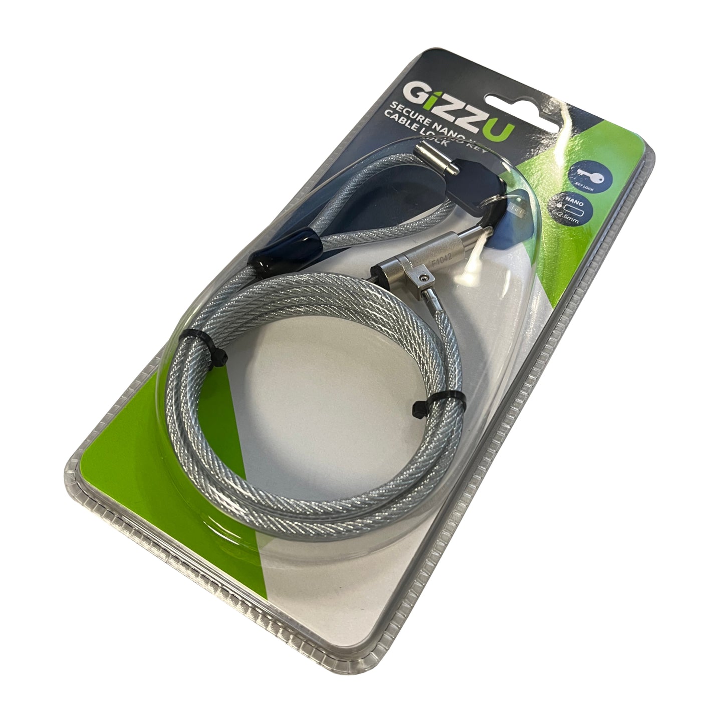 Gizzu 1.8m Nano Key Lock Security Cable with Key - alternate product view 4