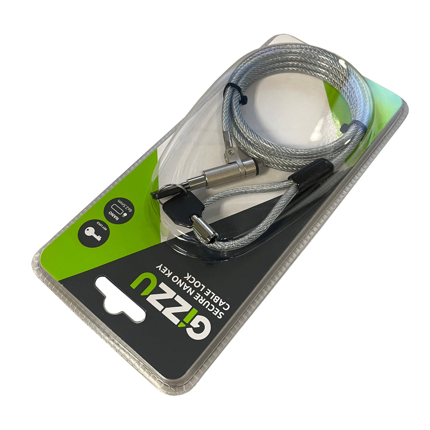 Gizzu 1.8m Nano Key Lock Security Cable with Key - alternate product view 5