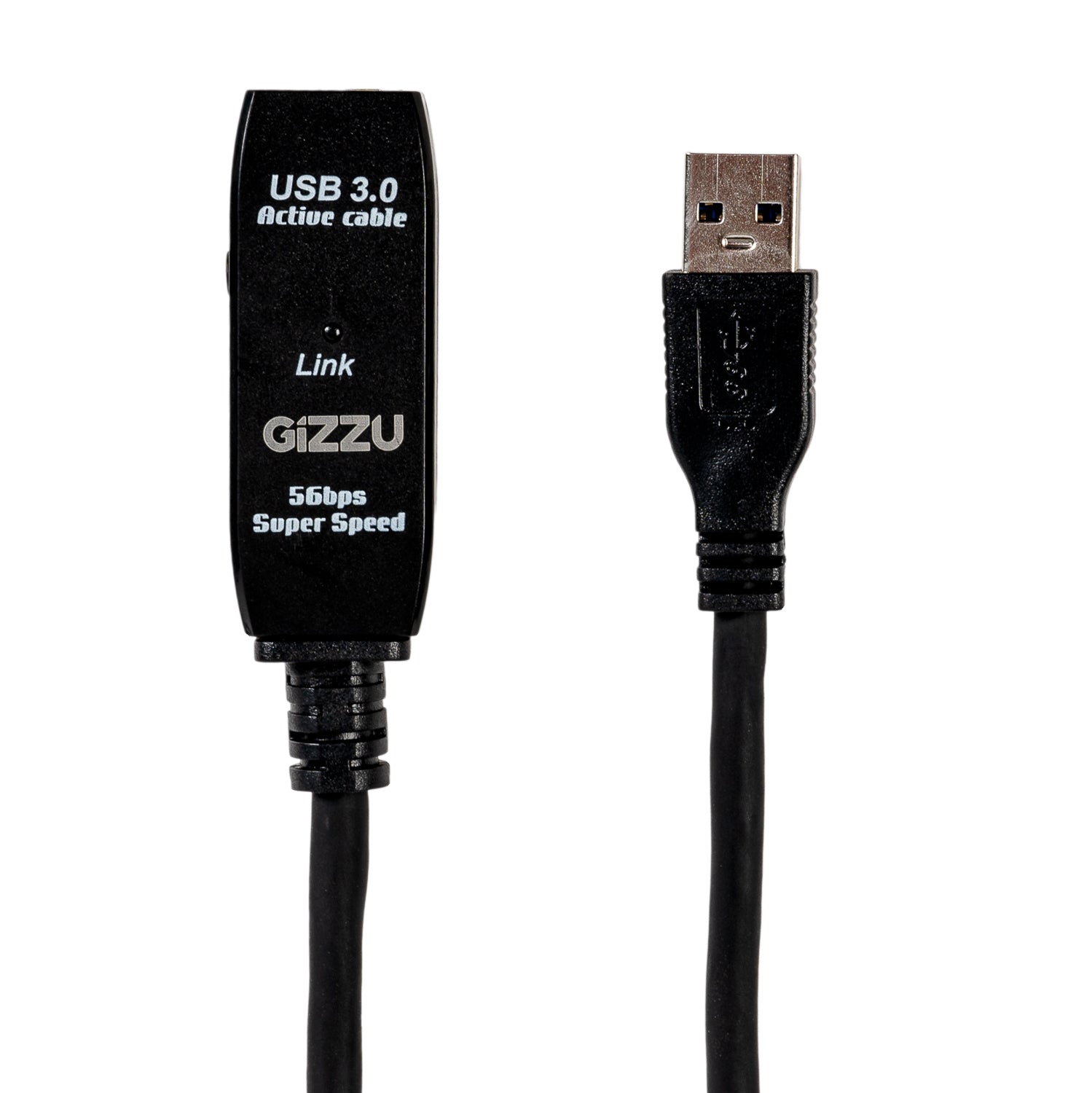 Gizzu USB 3.0 Active Extension Cable 5m - Black - alternate product view 2