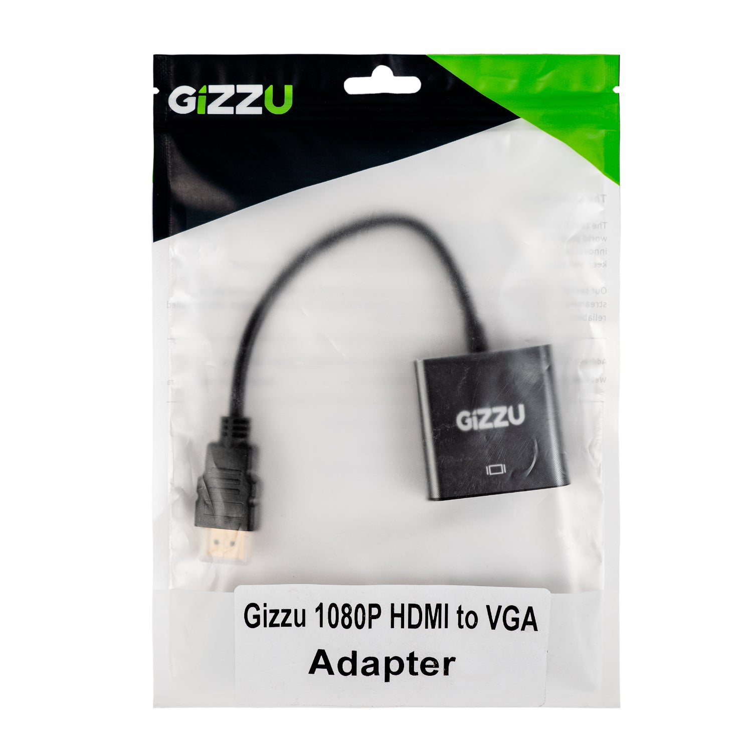 Gizzu 1080P HDMI to VGA Adapter Poly - product view 4