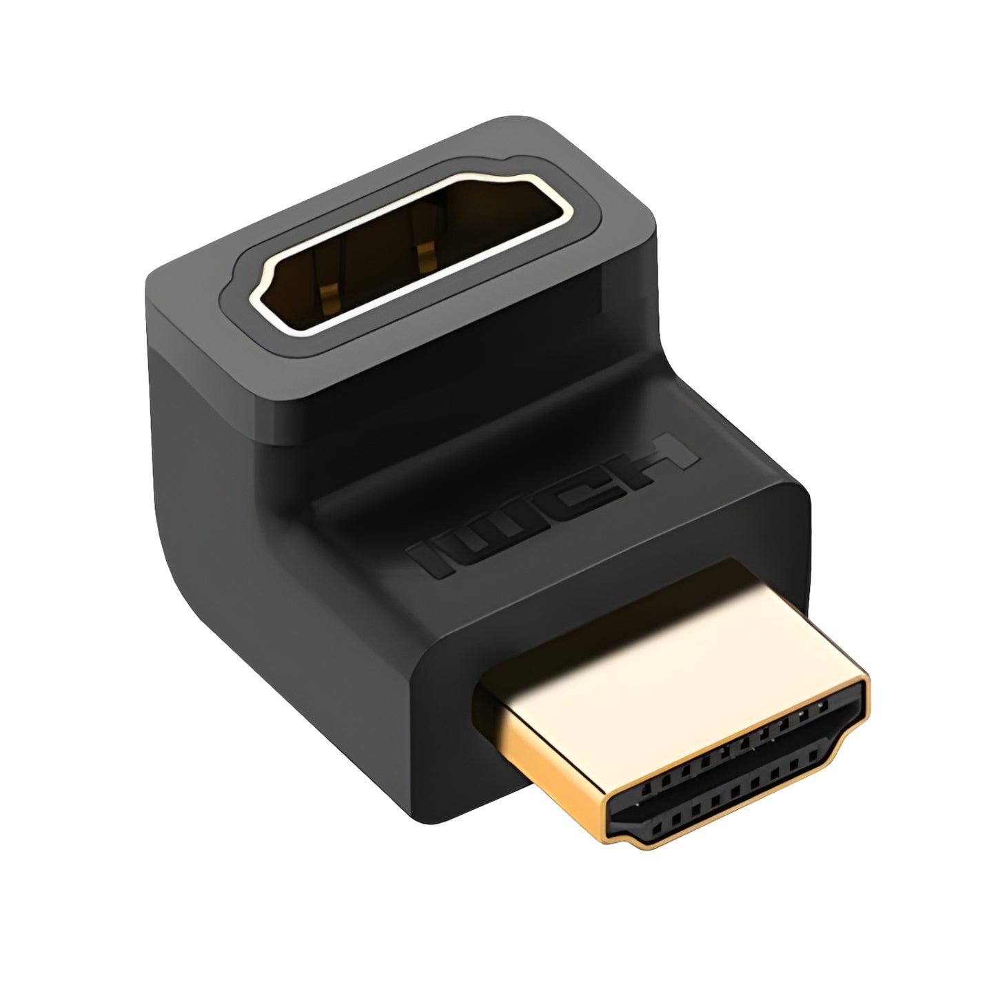 Ugreen HD112 HDMI 4K Male to Female Up-angled Connector - Black - alternate product view 2