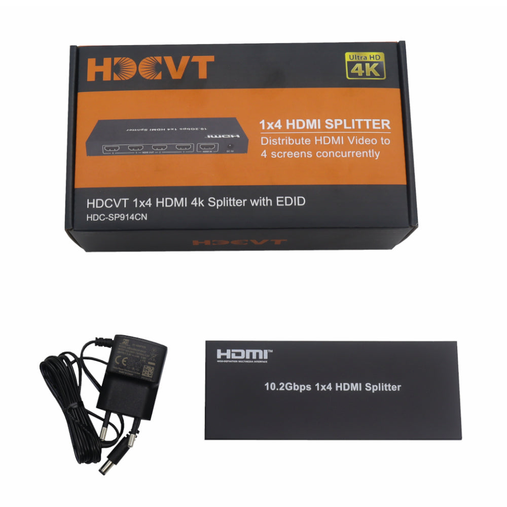 HDCVT 1x4 HDMI 1.4 Splitter 4K with EDID Management - alternate product view 6