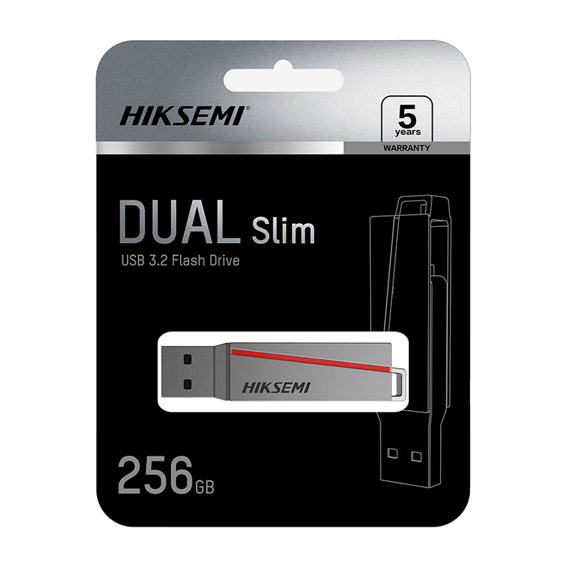 HIKSEMI Dual Slim 256GB USB3.2 Flash Drive - alternate product view 4