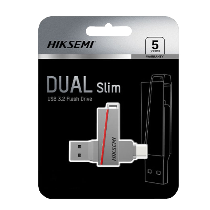 HIKSEMI Dual Slim 64GB USB3.2 Flash Drive - alternate product view 4